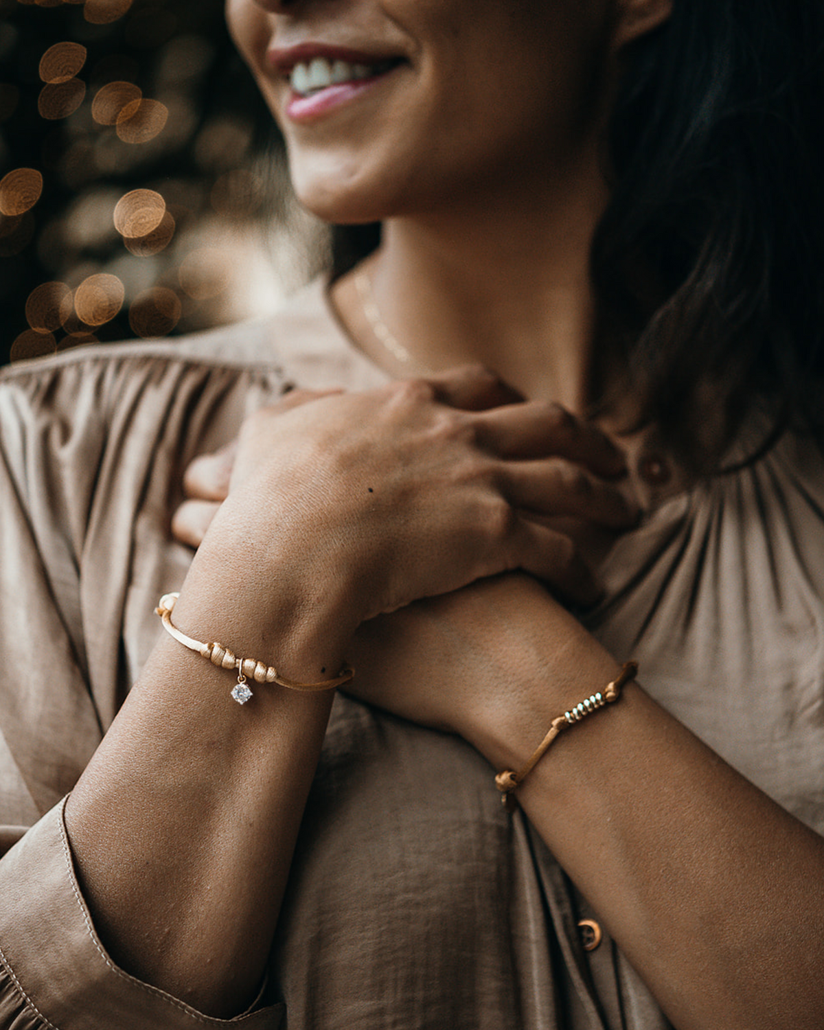 Geburtsstein Charm Armband - Vergoldet