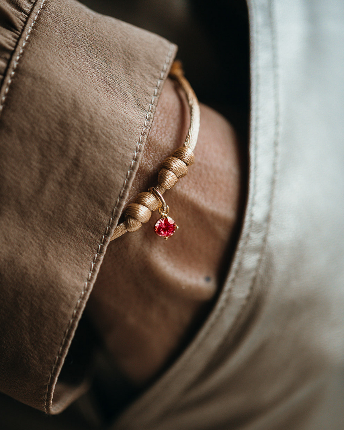 Birthstone Charm Bracelet - Gold plated