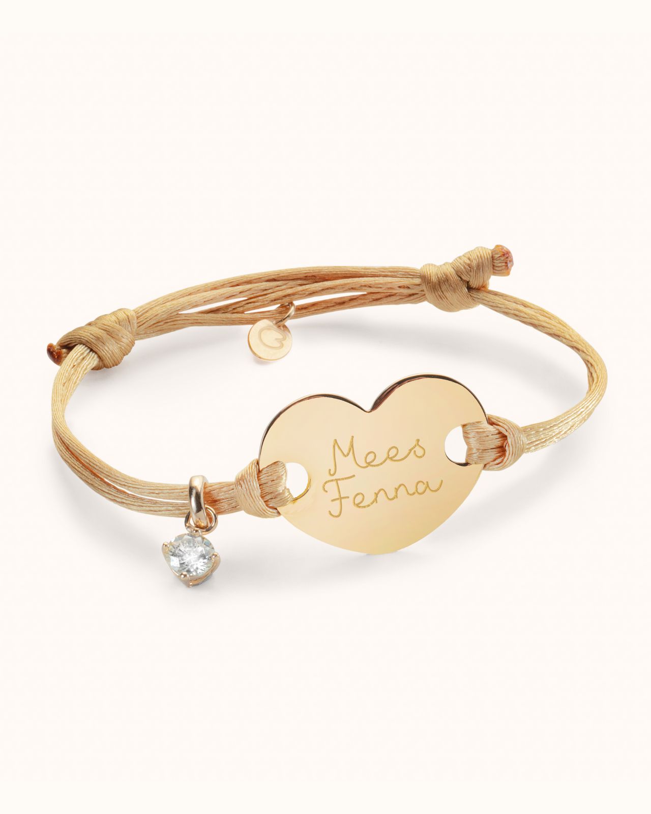 Birthstone Heart Armband - 18k Verguld