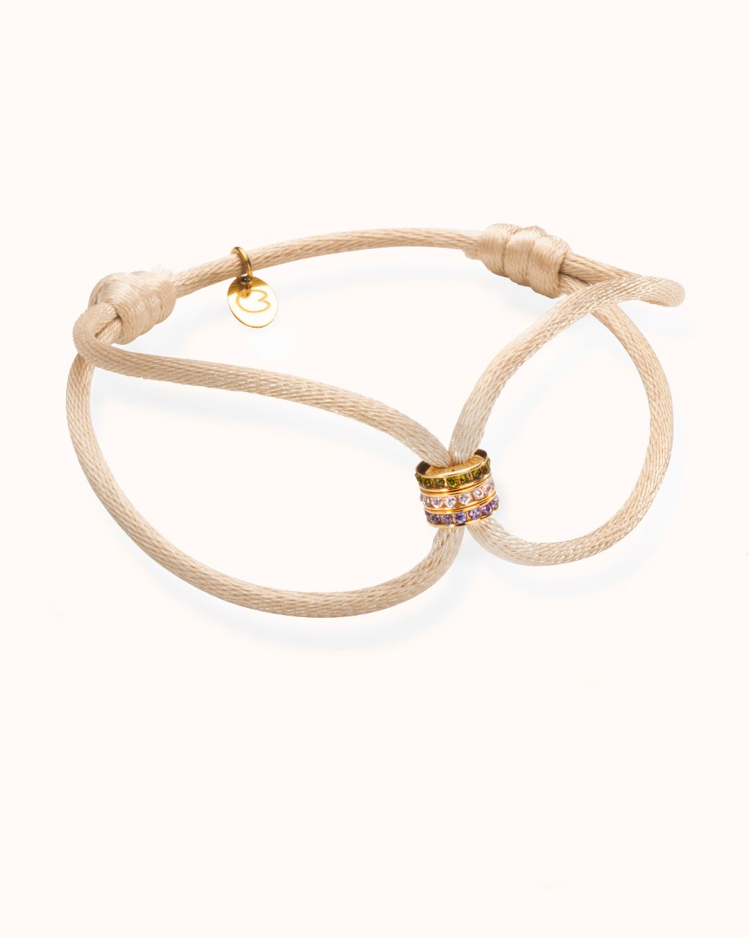 Birthstone Disc Bracelet - Gold plated