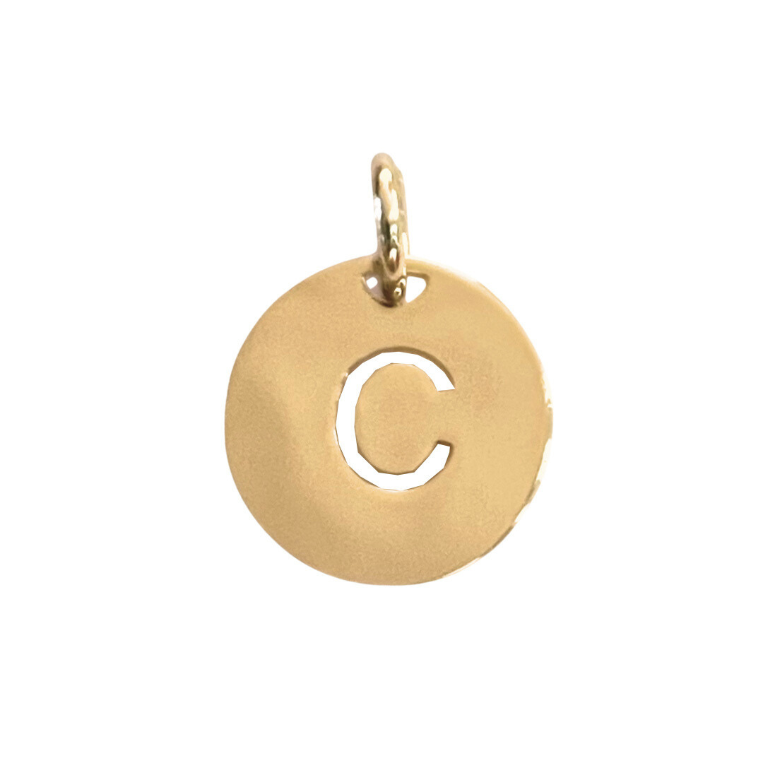 Ketting Open Initial - Verguld