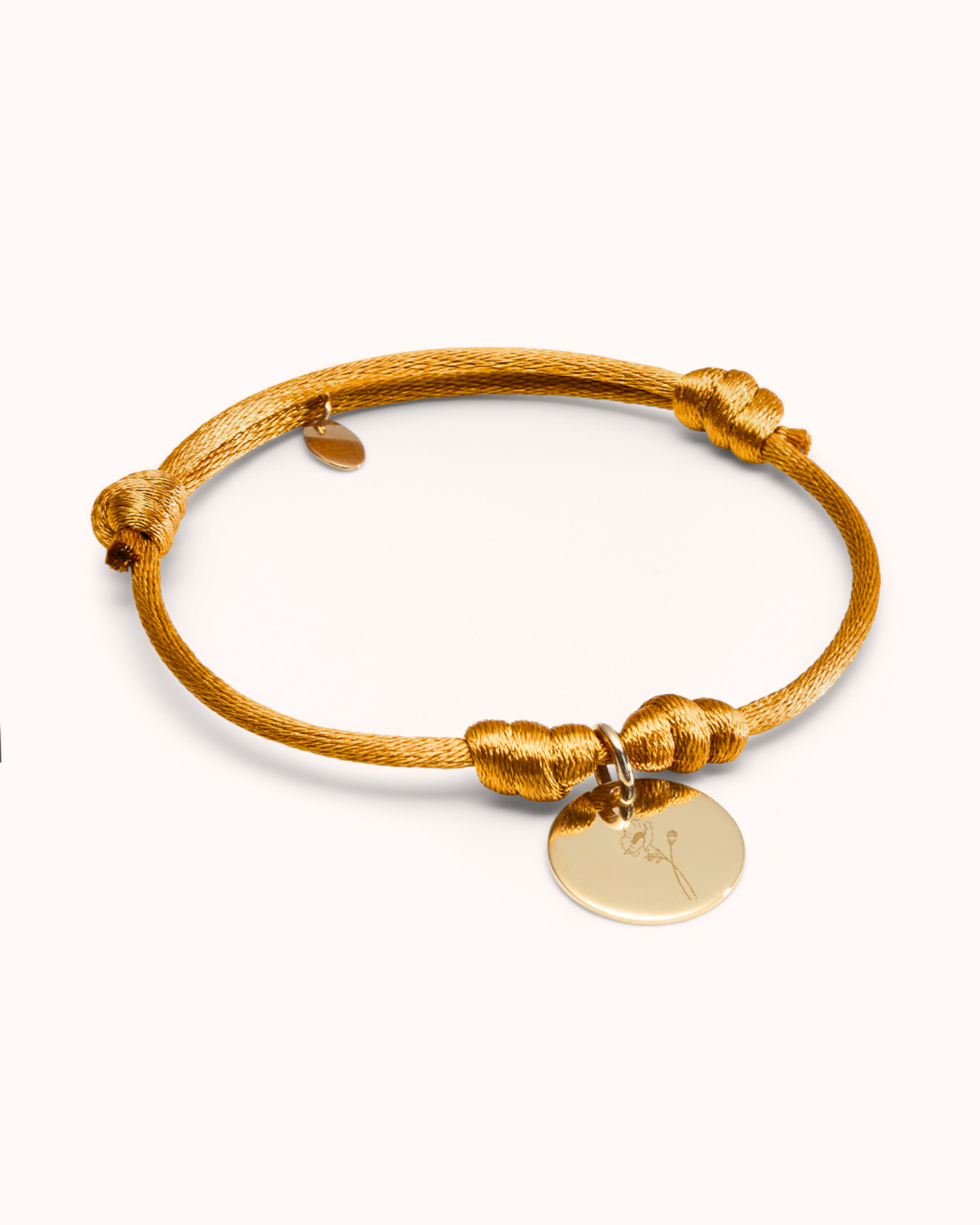 Birth Flower Bouquet Charm Bracelet - Gold plated