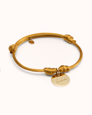 Bracelet Charme - Plaque or 18 carats