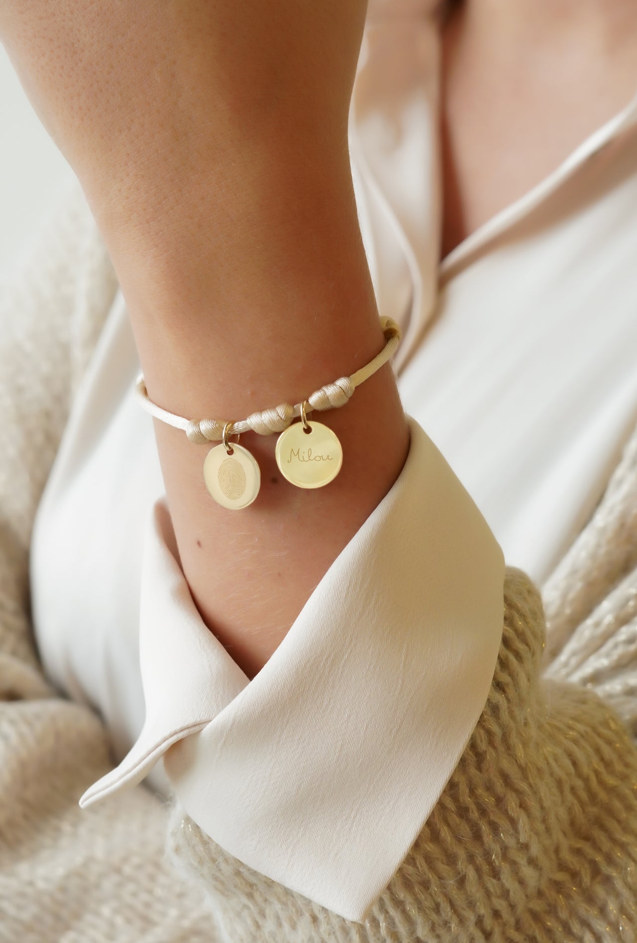 Fingerprint Charm Bracelet - Gold plated