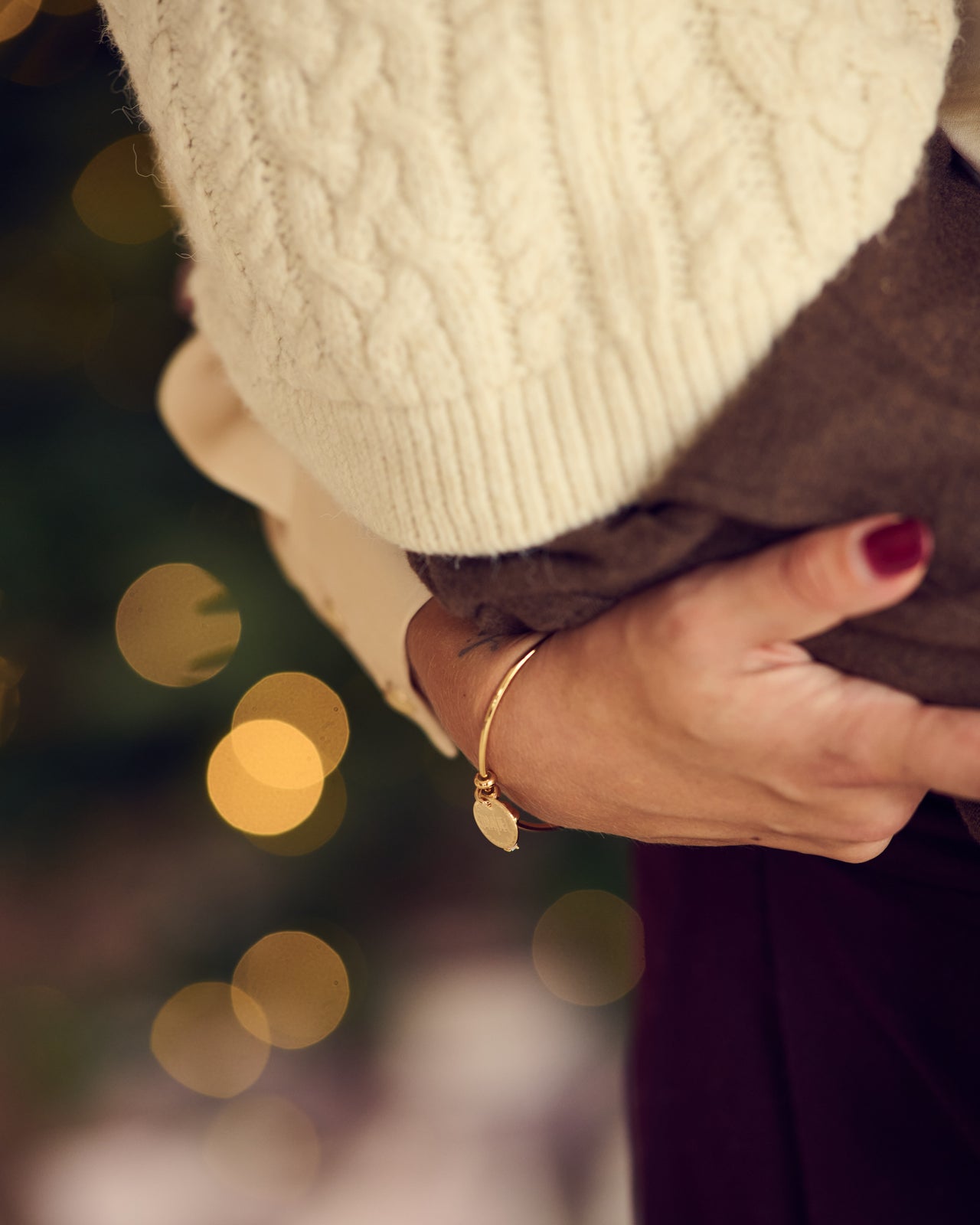 Charm Bangle Classic - Gold plated