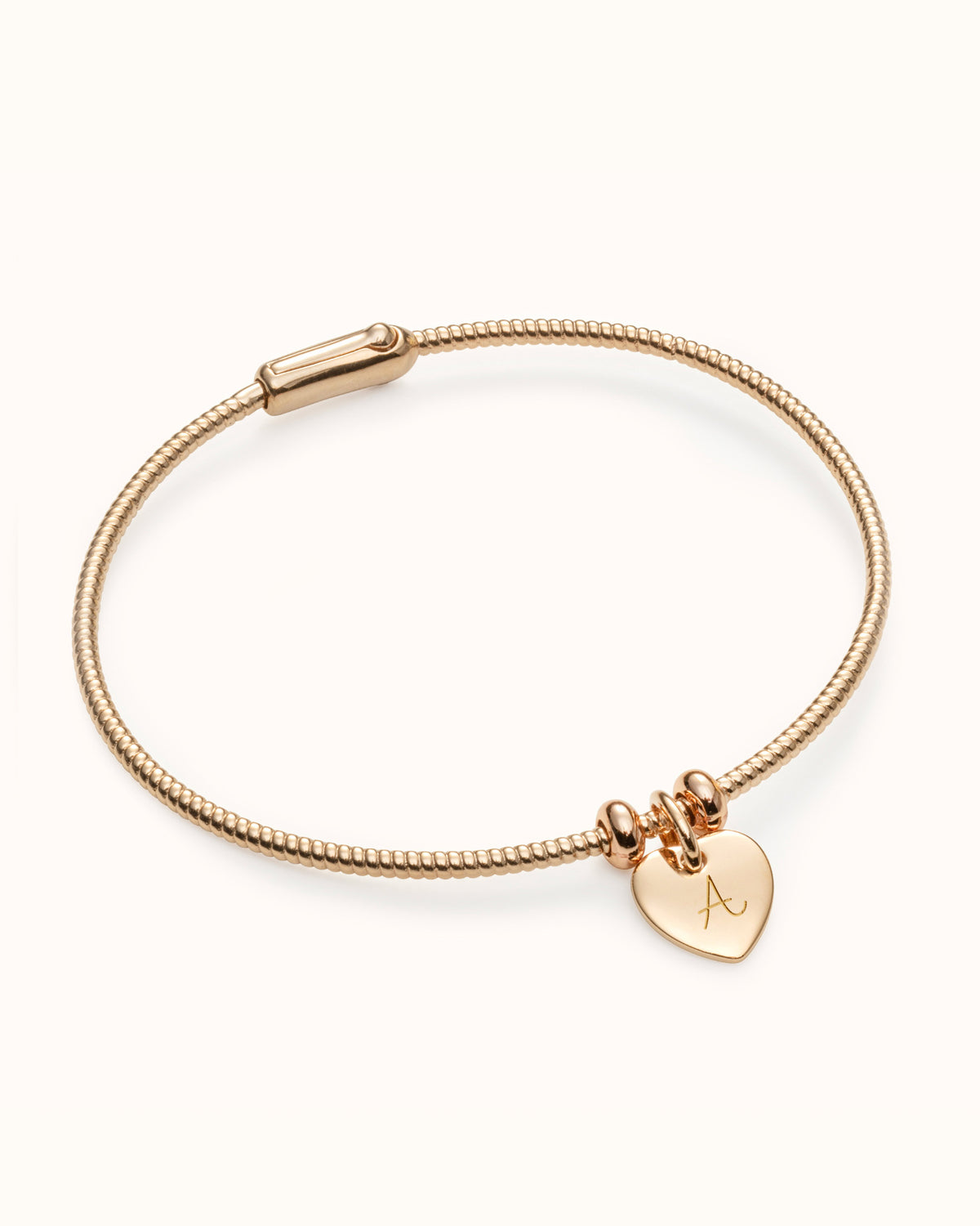 Charm Bangle Love - Gold plated