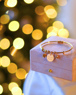 Charm Bangle Classic - Gold plated