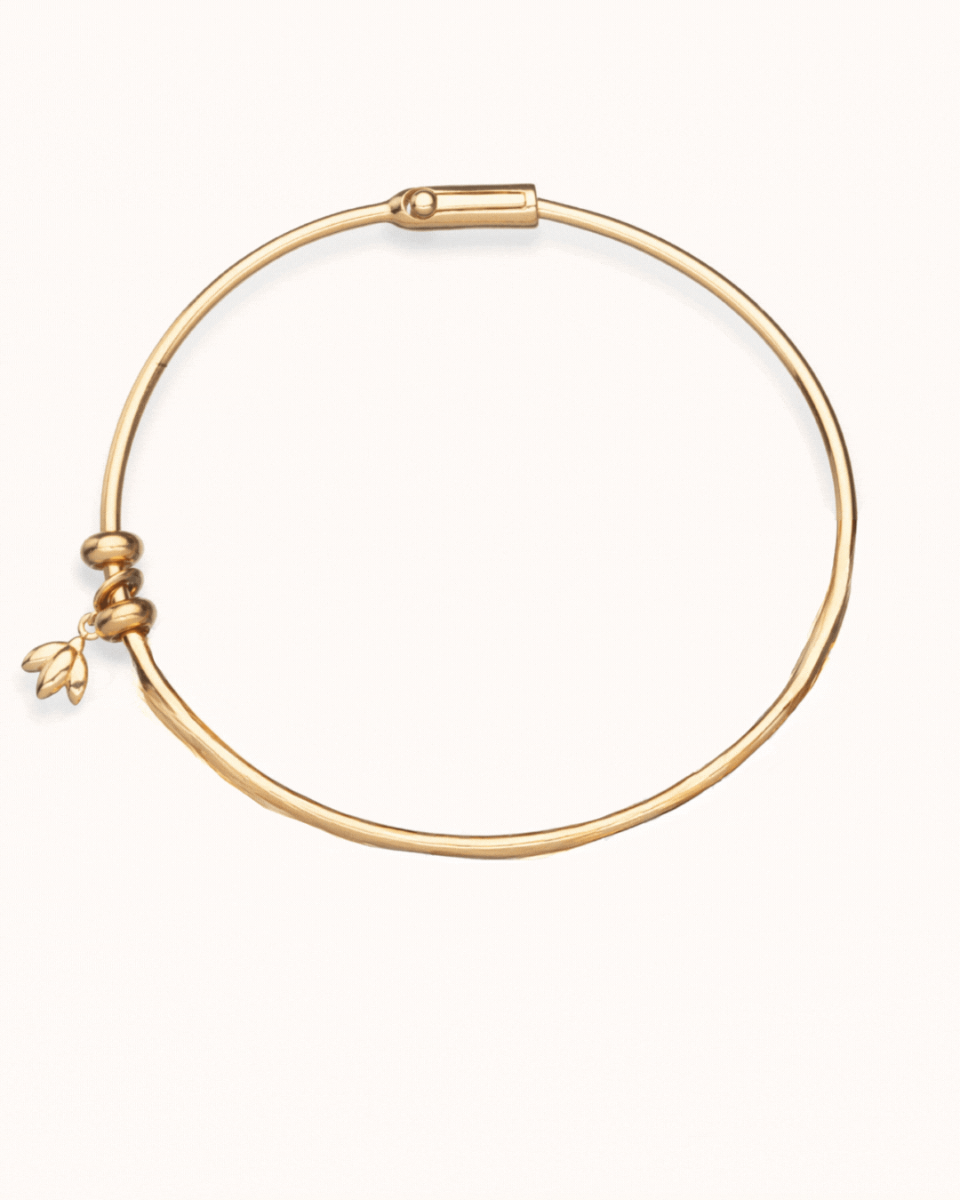 Geburtsblumen-Charm Armreif - Vergoldet - Geburtsblumen