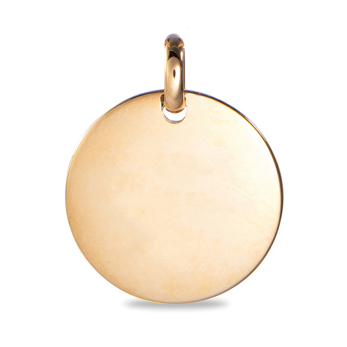 Vingerafdruk Coin Ketting - 18k Verguld