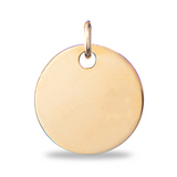 Initial Coin Necklace - Gold plated