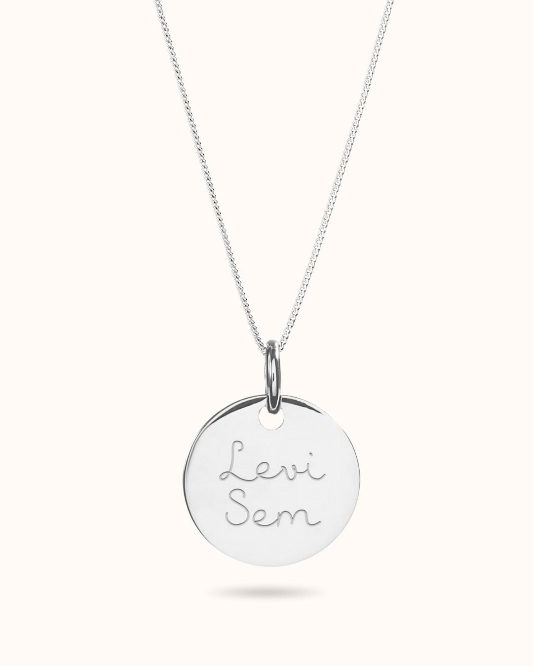 Coin Ketting - Sterling Zilver 925 - Coin 17mm