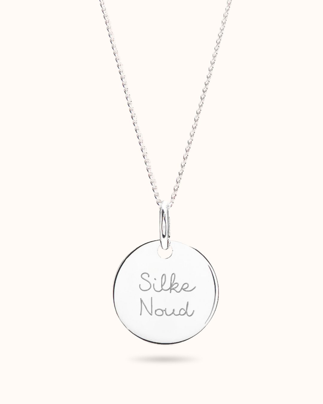 Coin Flache Kette - Silber
