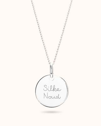 Coin Flache Kette - Silber