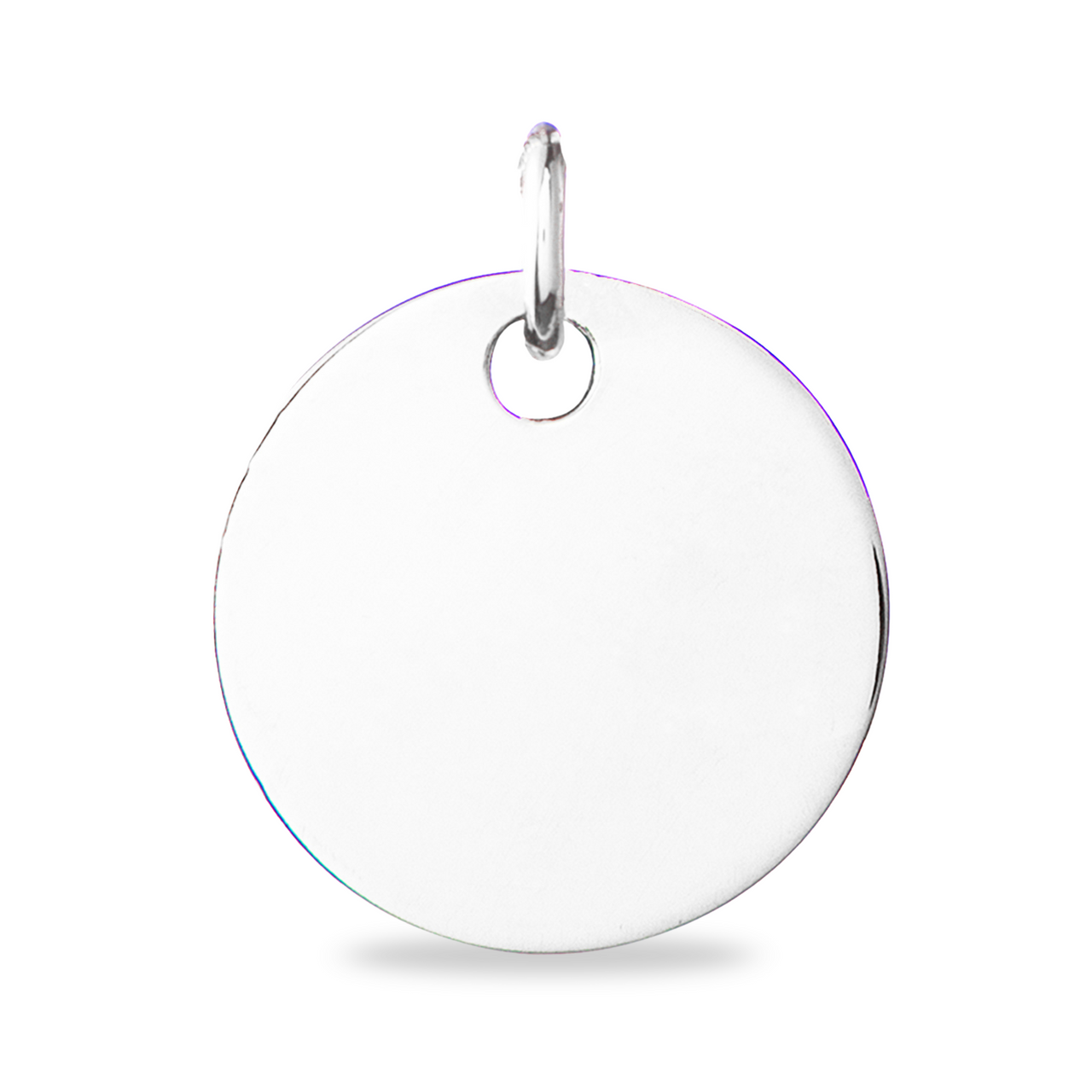 Collier Pendentif Rond Bouquet Fleur de Naissance - Argent