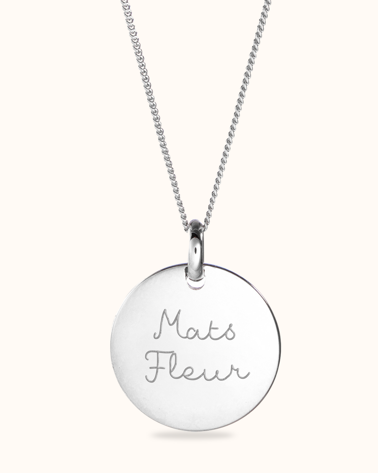 Coin Necklace - Silver