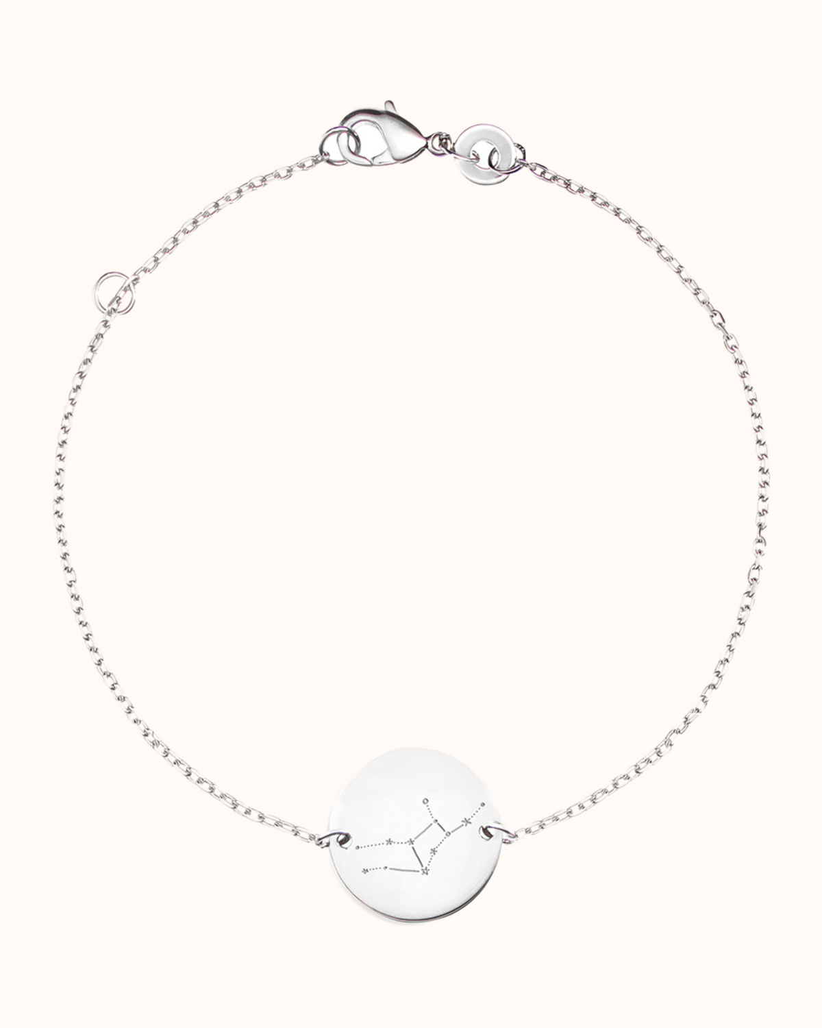 Constellation Zodiac Sign Chain Bracelet - Silver