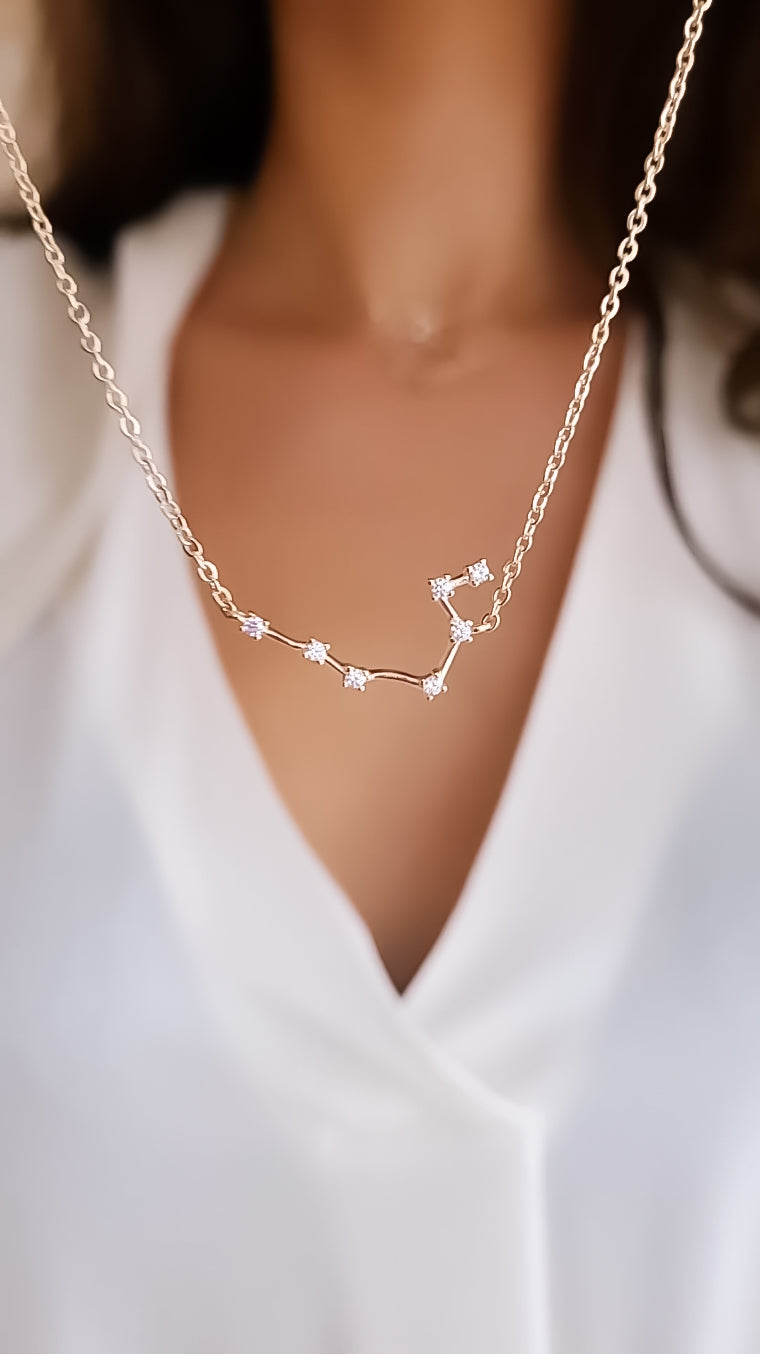 Constellation Sparkle Ketting - 18k Verguld