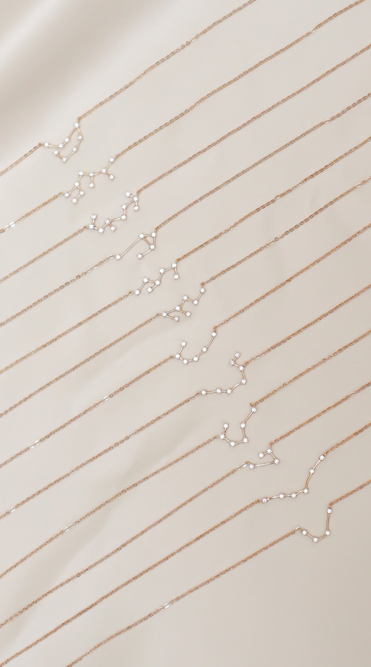 Constellation Sparkle Ketting - 18k Verguld