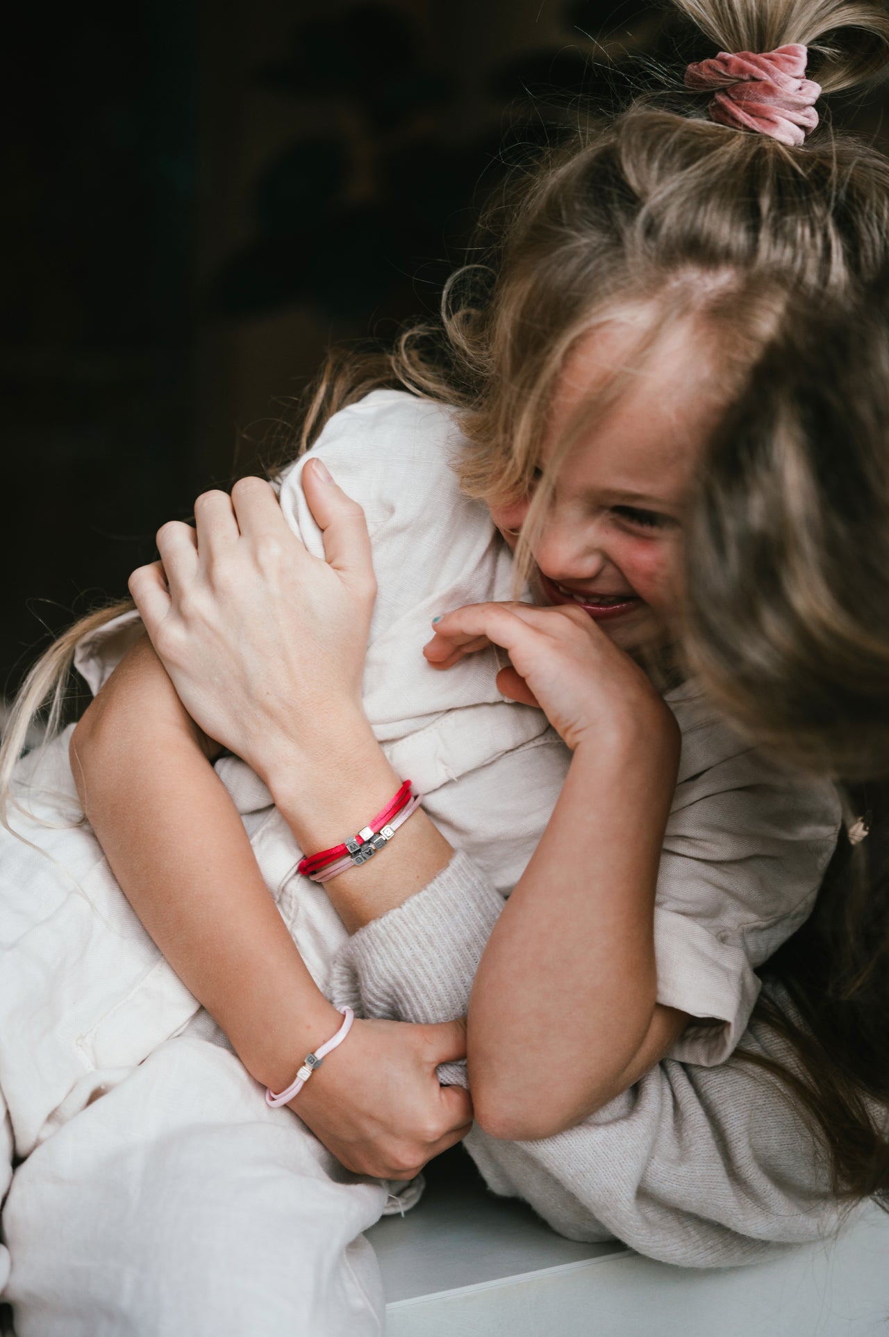 Familie Cube Armband - Edelstahl Silber