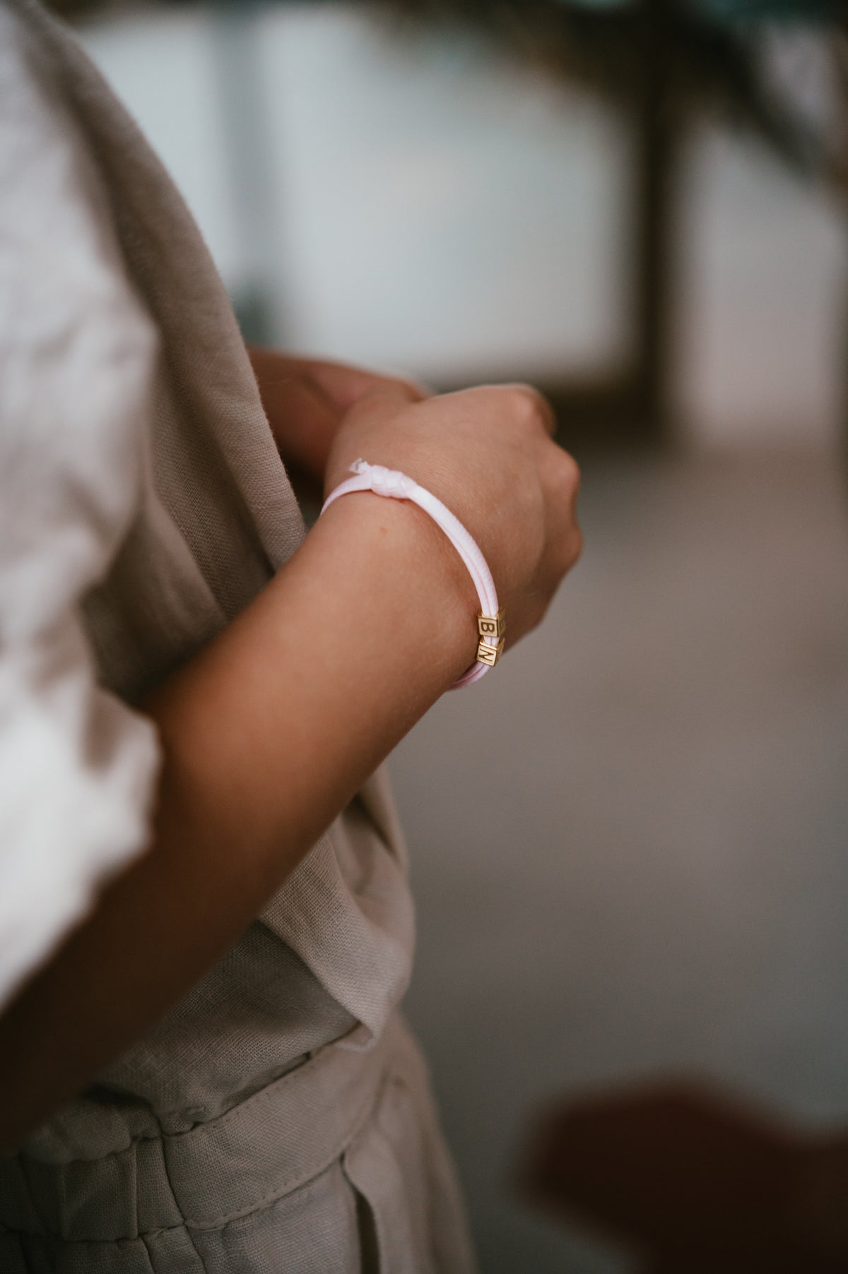 Family Cube Bracelet - Stainless steel gold