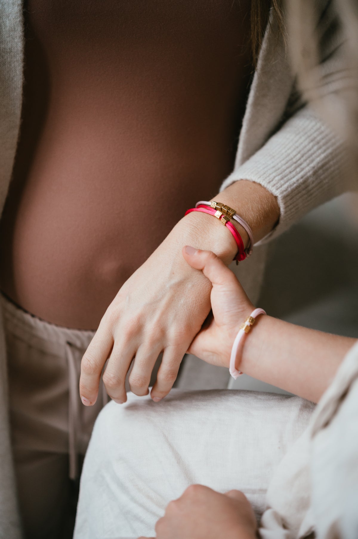 Family Cube Bracelet - Stainless steel gold