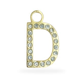 Bedel Initial party oorbel letter - Verguld