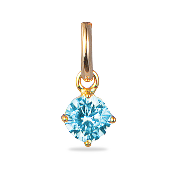 Birthstone Charm Bedel - 18k Verguld