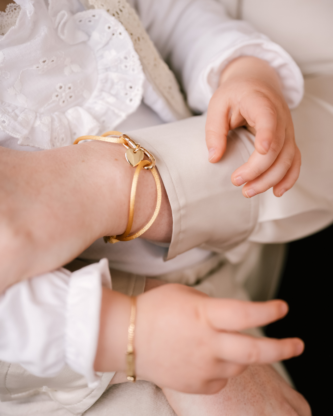 Bracelet Double Mon Chéri - Plaque or 18 carats