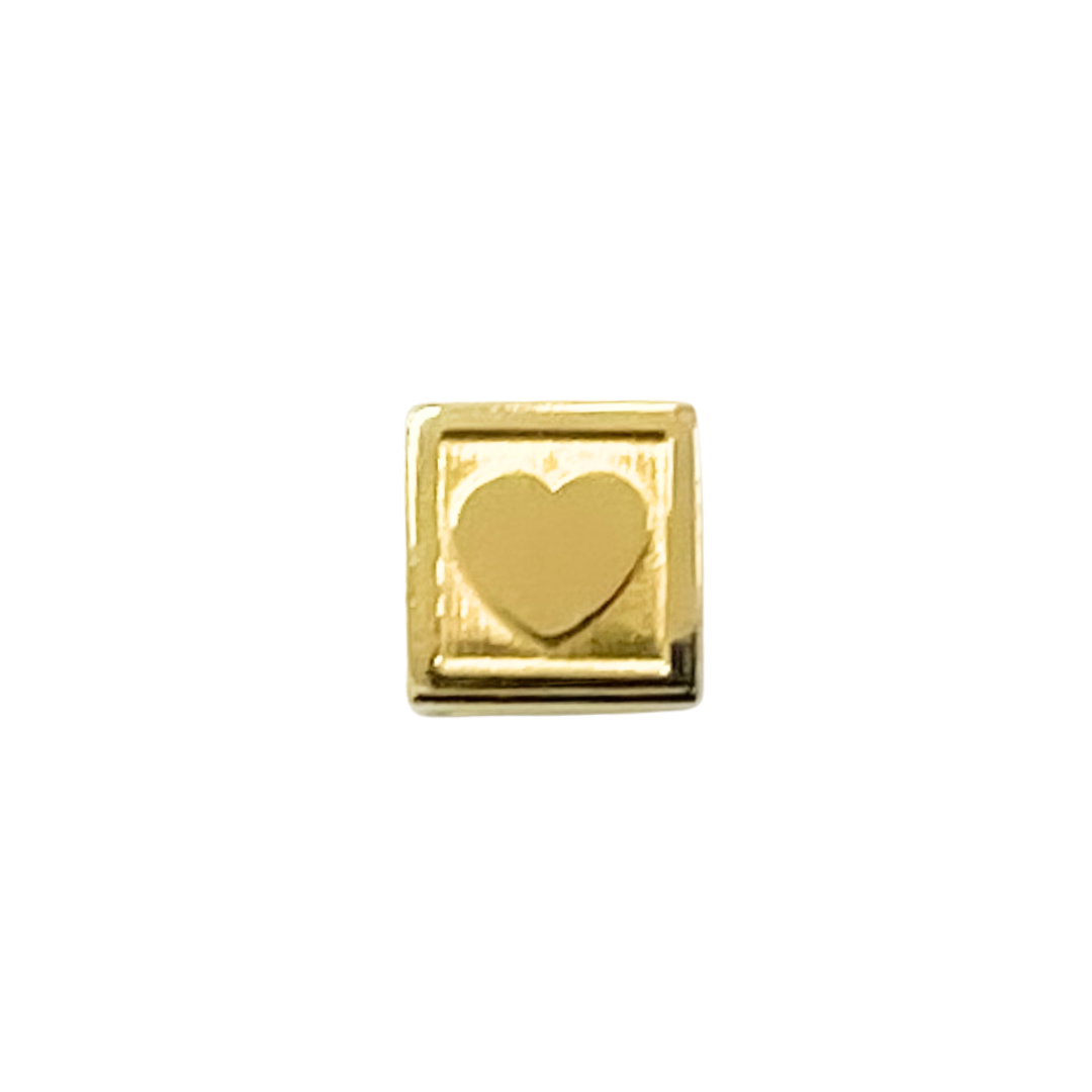Lose Würfel – Edelstahl Gold