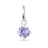 Single Birthstone Charm - Silver