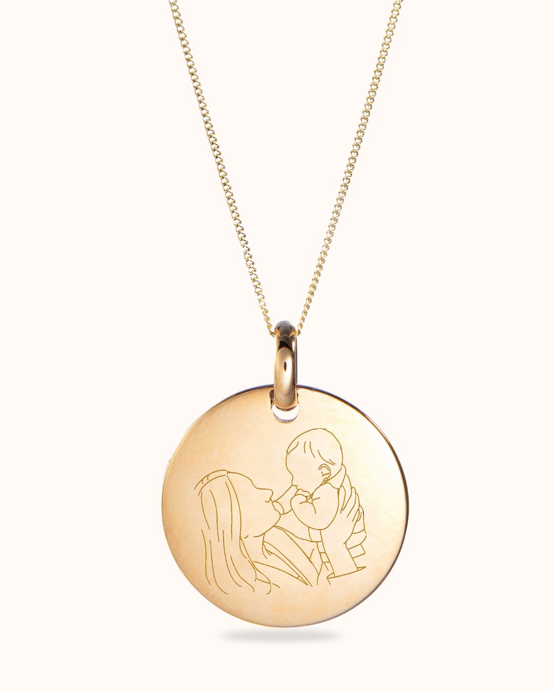 Photo Necklace - Gold plated