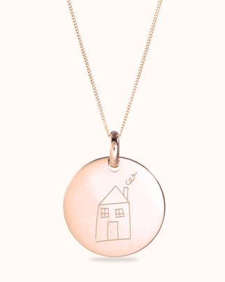 Foto ketting - 18k Rosé Verguld