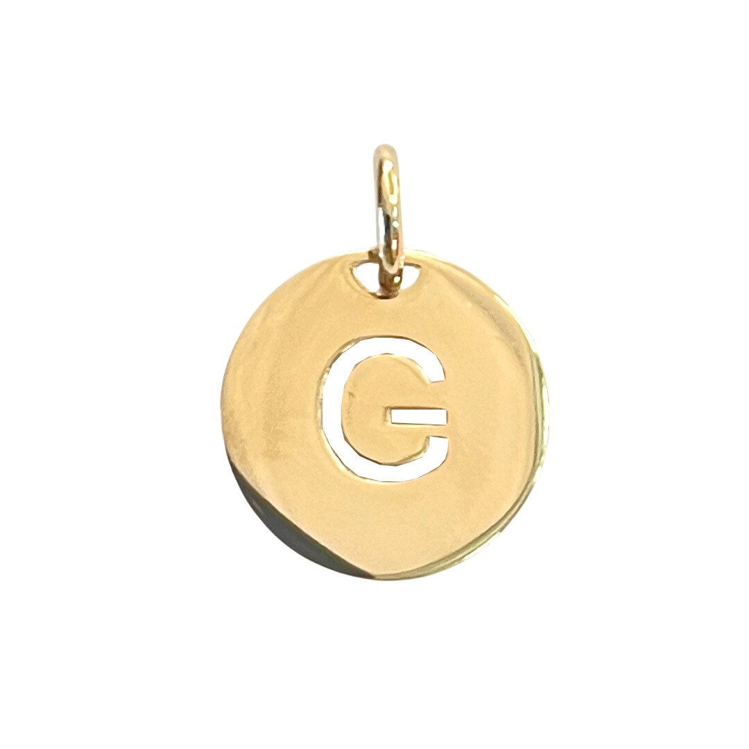 Ketting Open Initial - Verguld