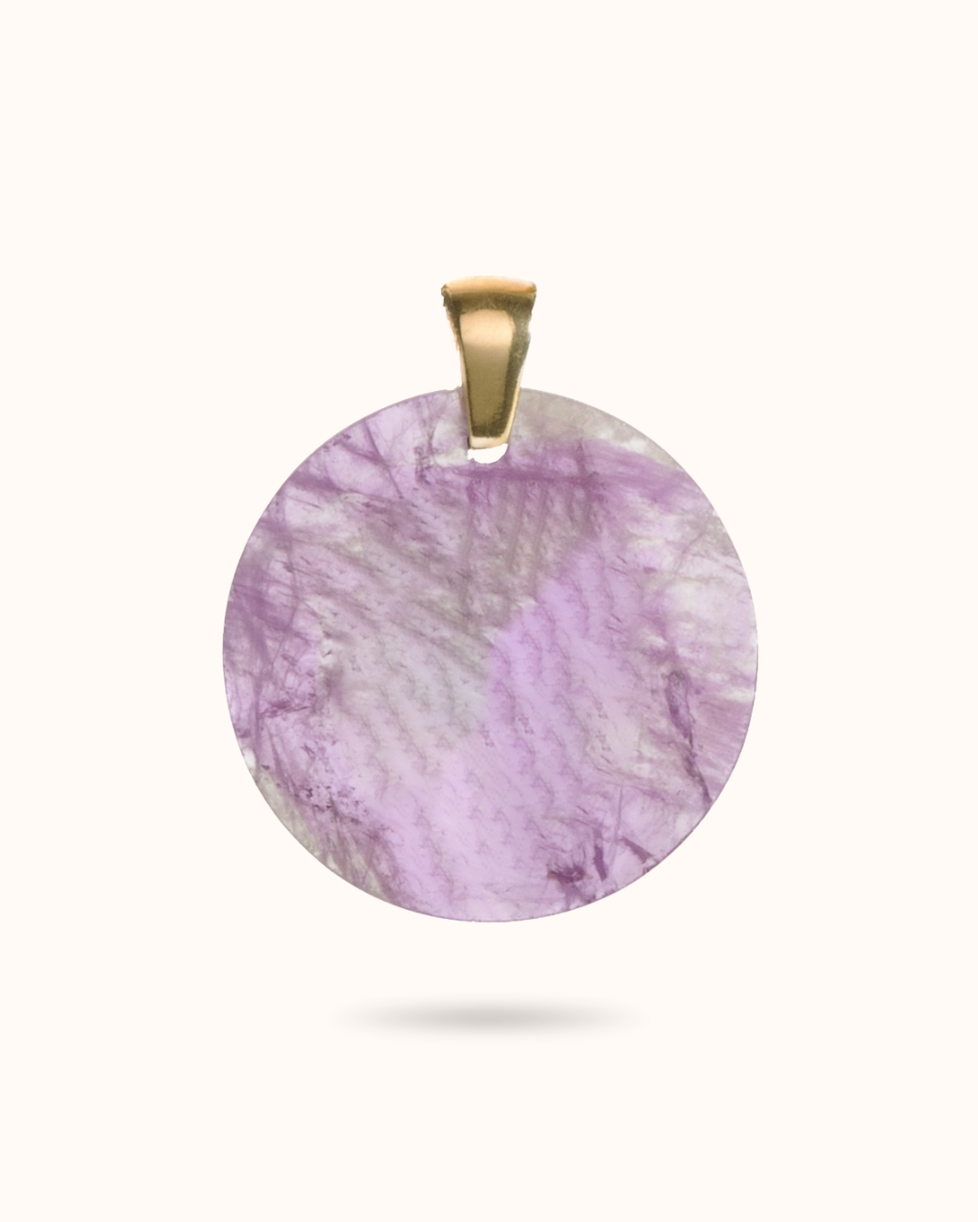 Collier initial en pierres précieuses - Plaqué or 18 carats