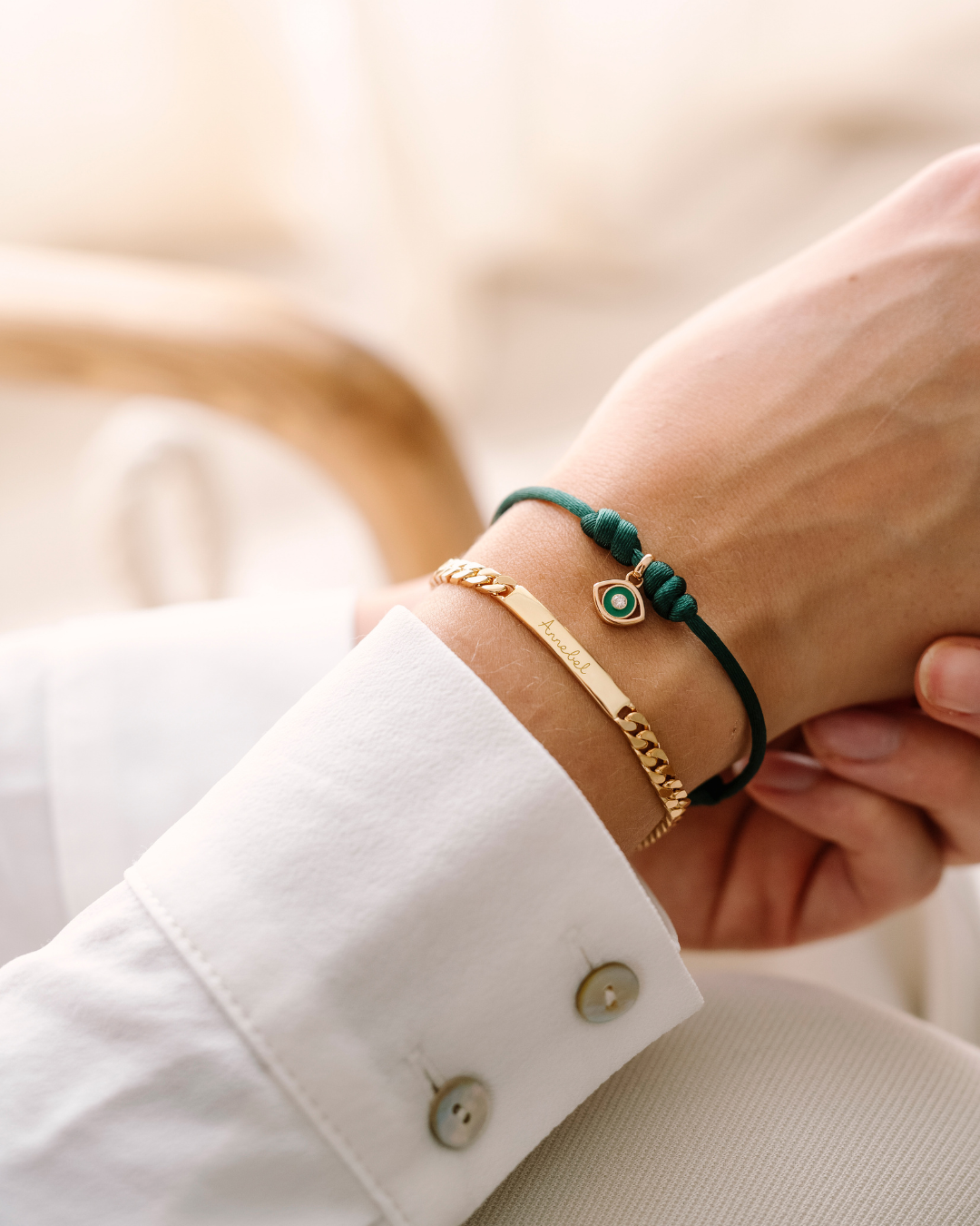 Charm Bracelet - Gold Plated - Personalized Jewelry