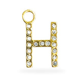 Bedel Initial party oorbel letter - Verguld