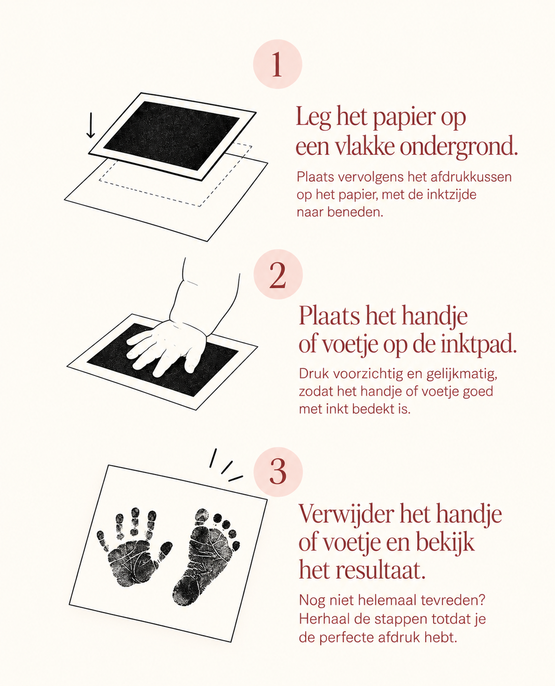 Inktloze Hand- en Voetafdrukset - Gepersonaliseerde sieraden