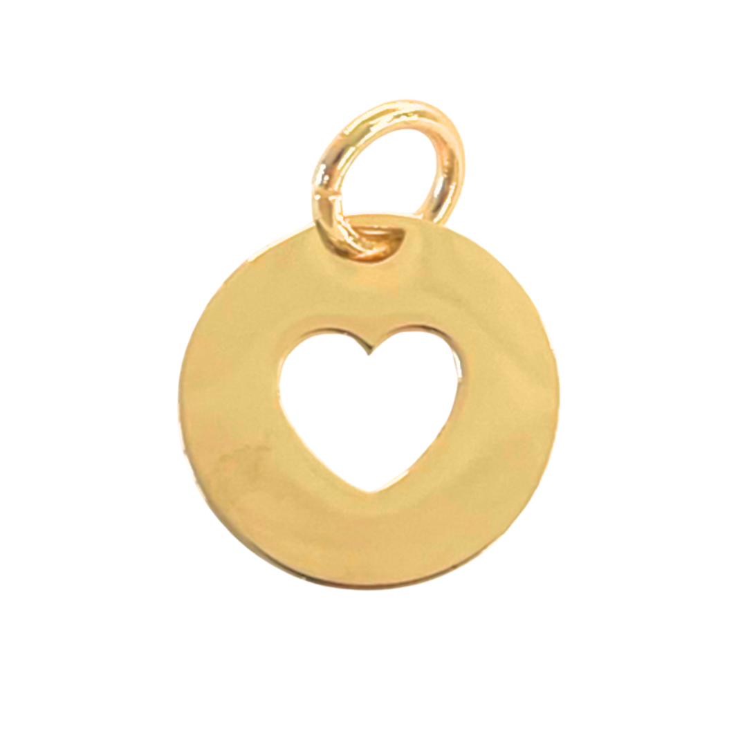 Open Initial Necklace - Gold plated