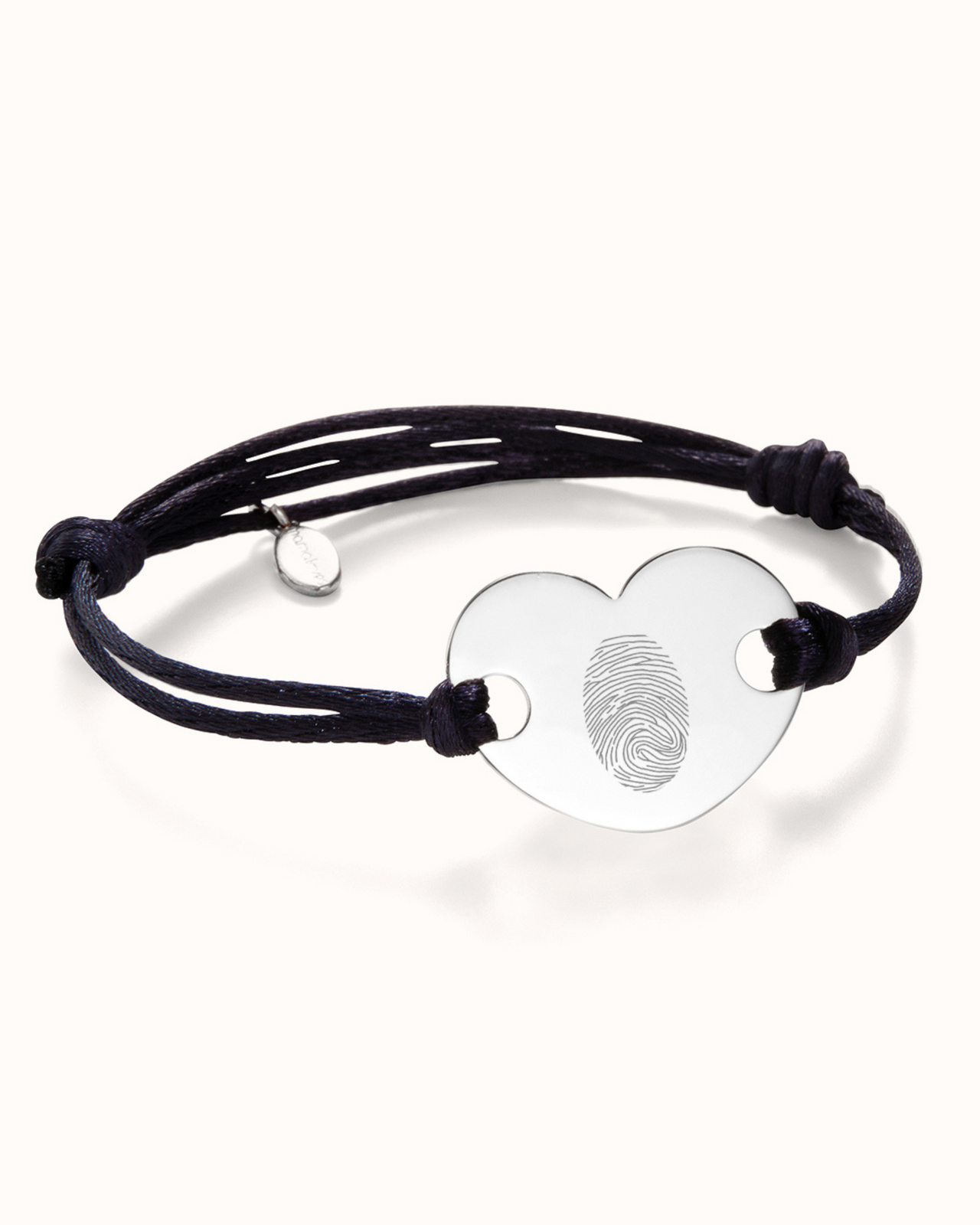 Fingerprint Heart Bracelet - Silver