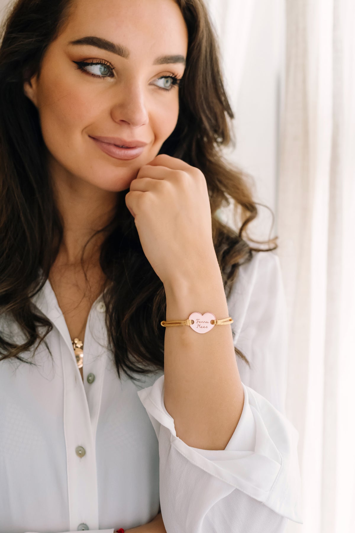 Heart Armband - 18k Rosé Verguld