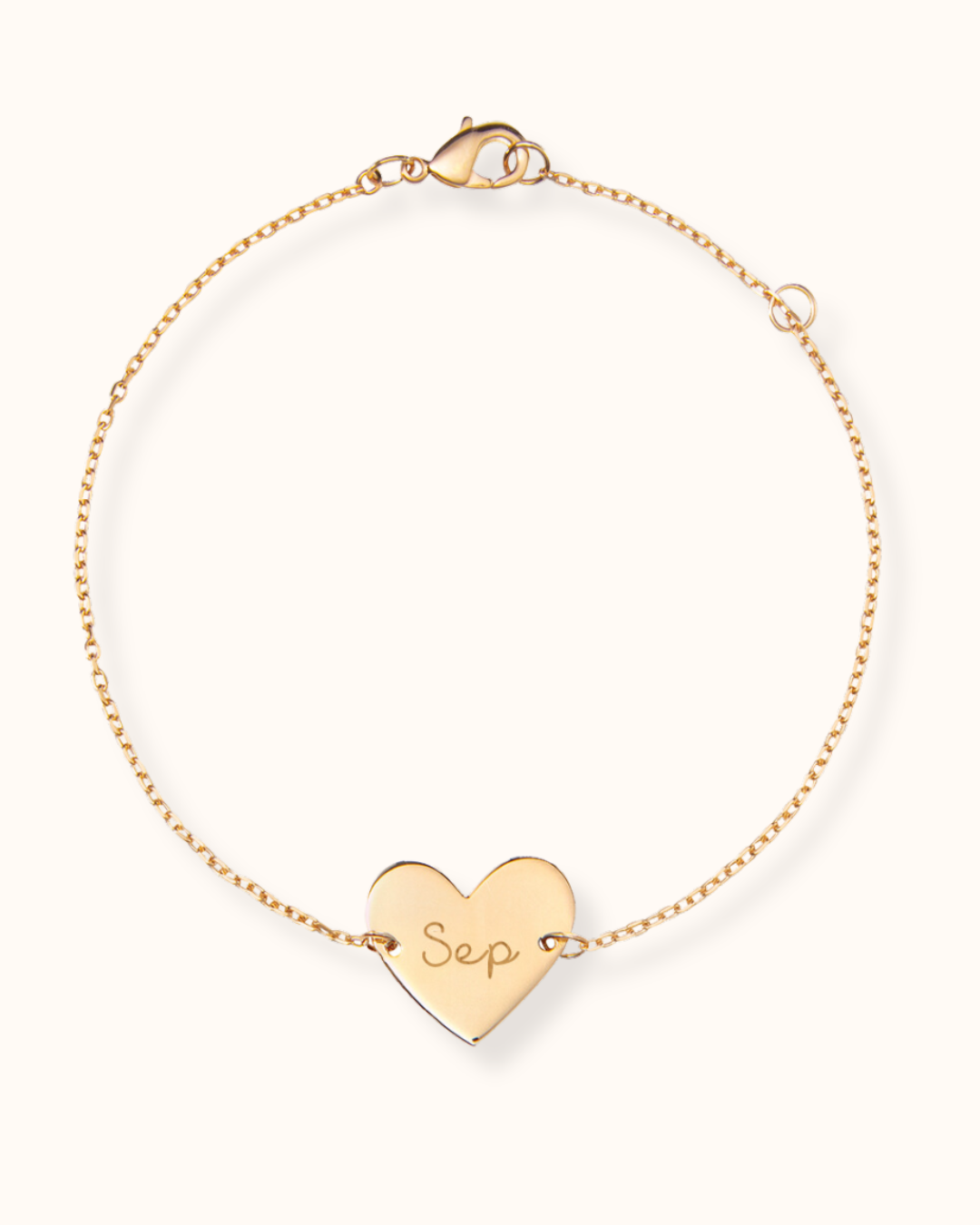 Heart Chain Bracelet - Gold plated