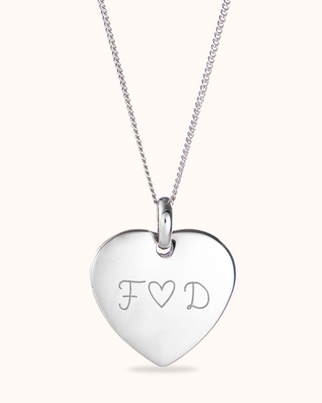 Heart Charm Ketting - Sterling Zilver 925