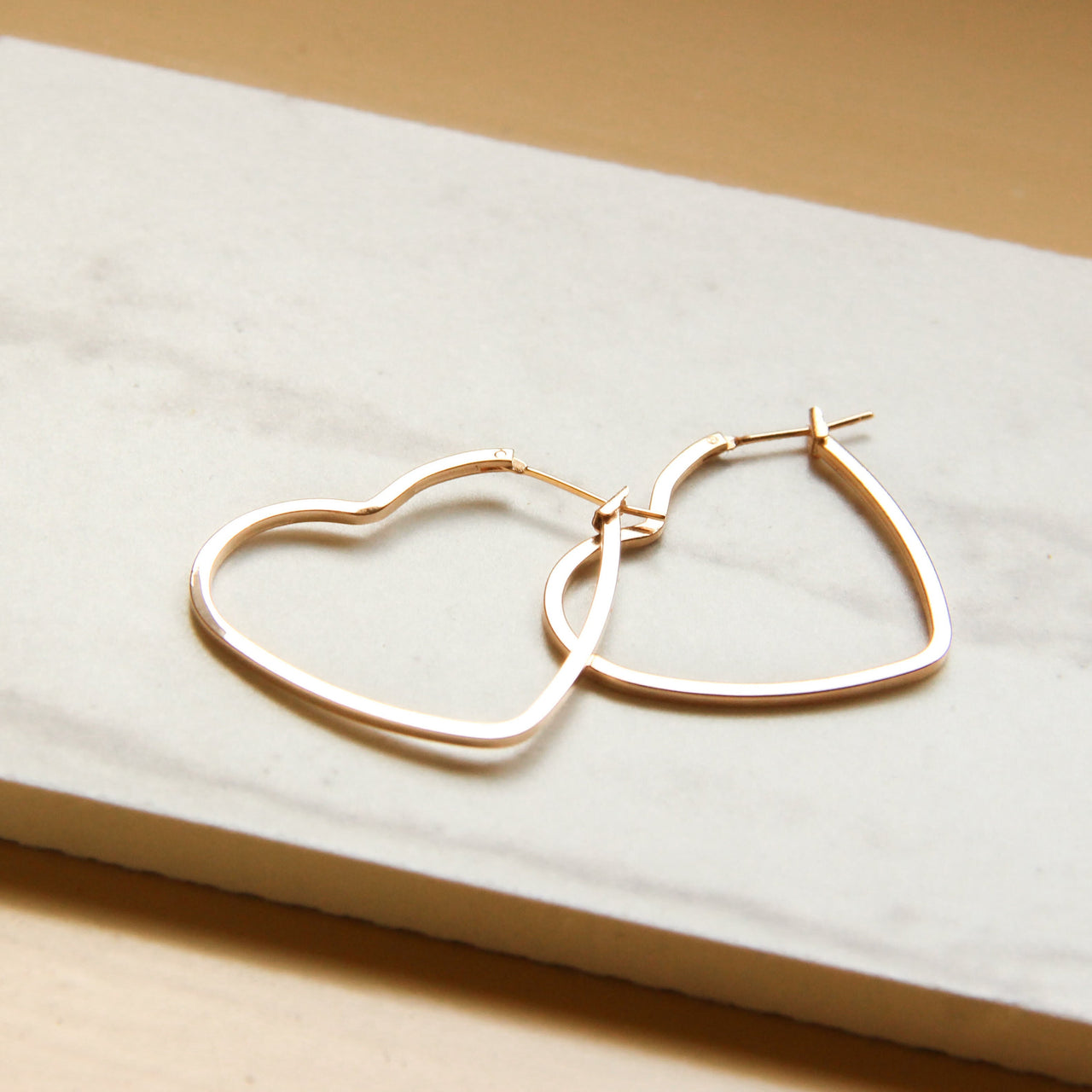 Heart Earrings - Silver