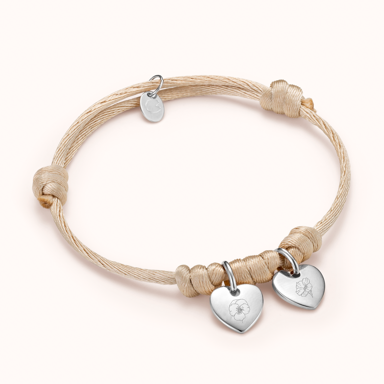 Single Geburtsblume Armband - Silber