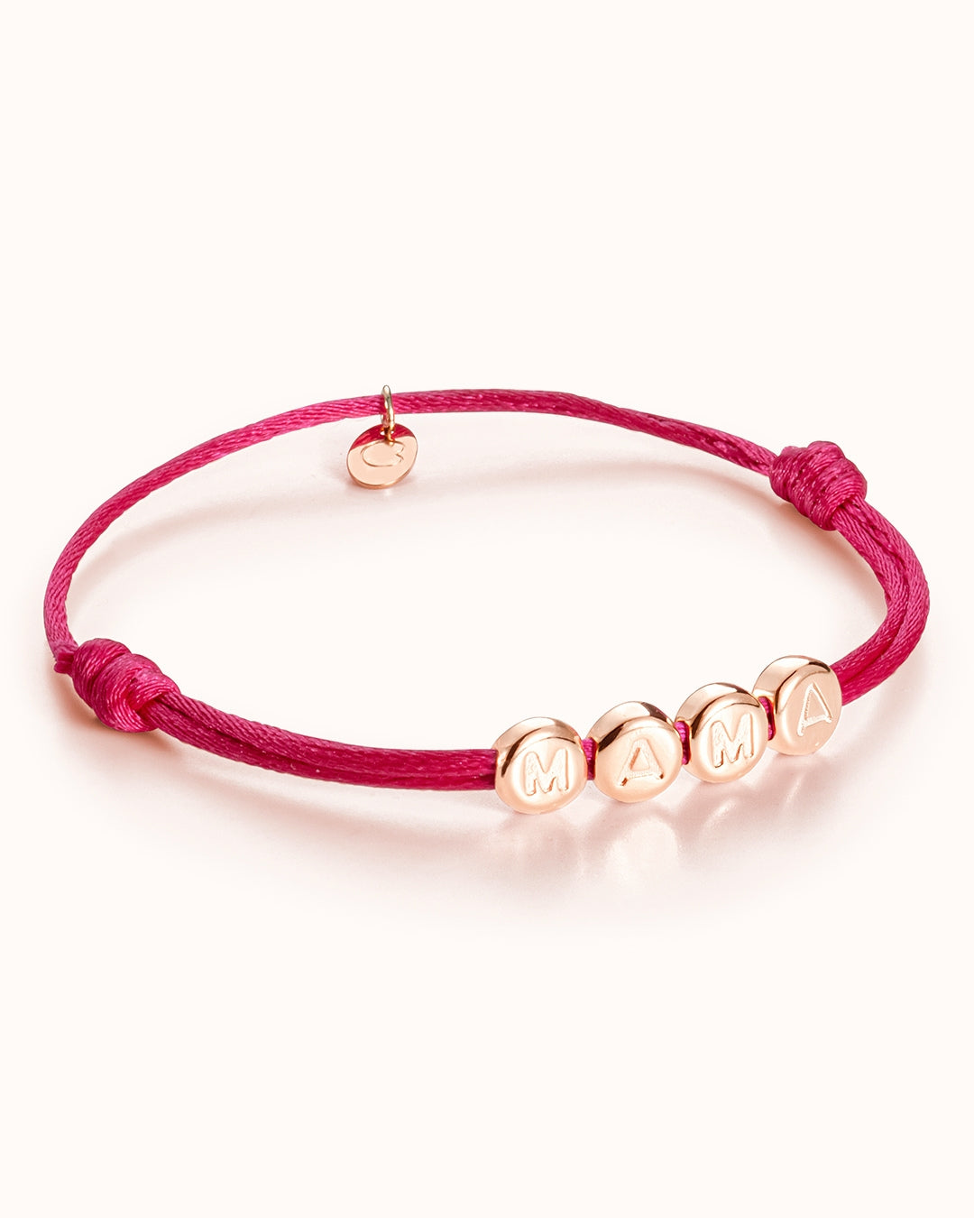 Bracelet Perles Initiale - Or Rose