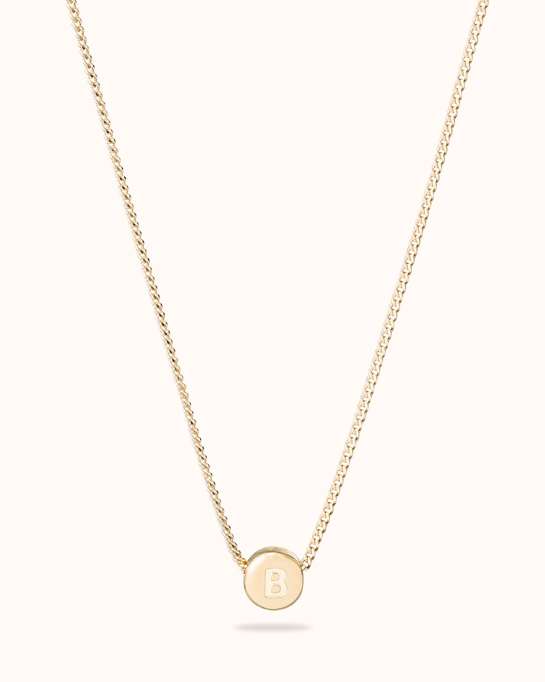 Initial Beads Necklace - Gold plated