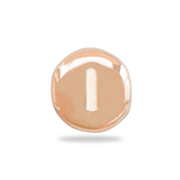 Bedel Initial bead - 18k Rosé Verguld