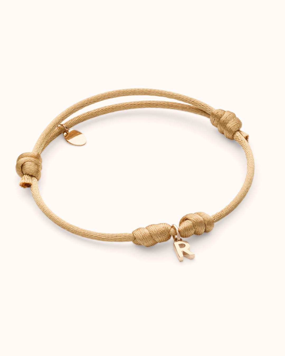 Initial Charm Armband - 18k Verguld