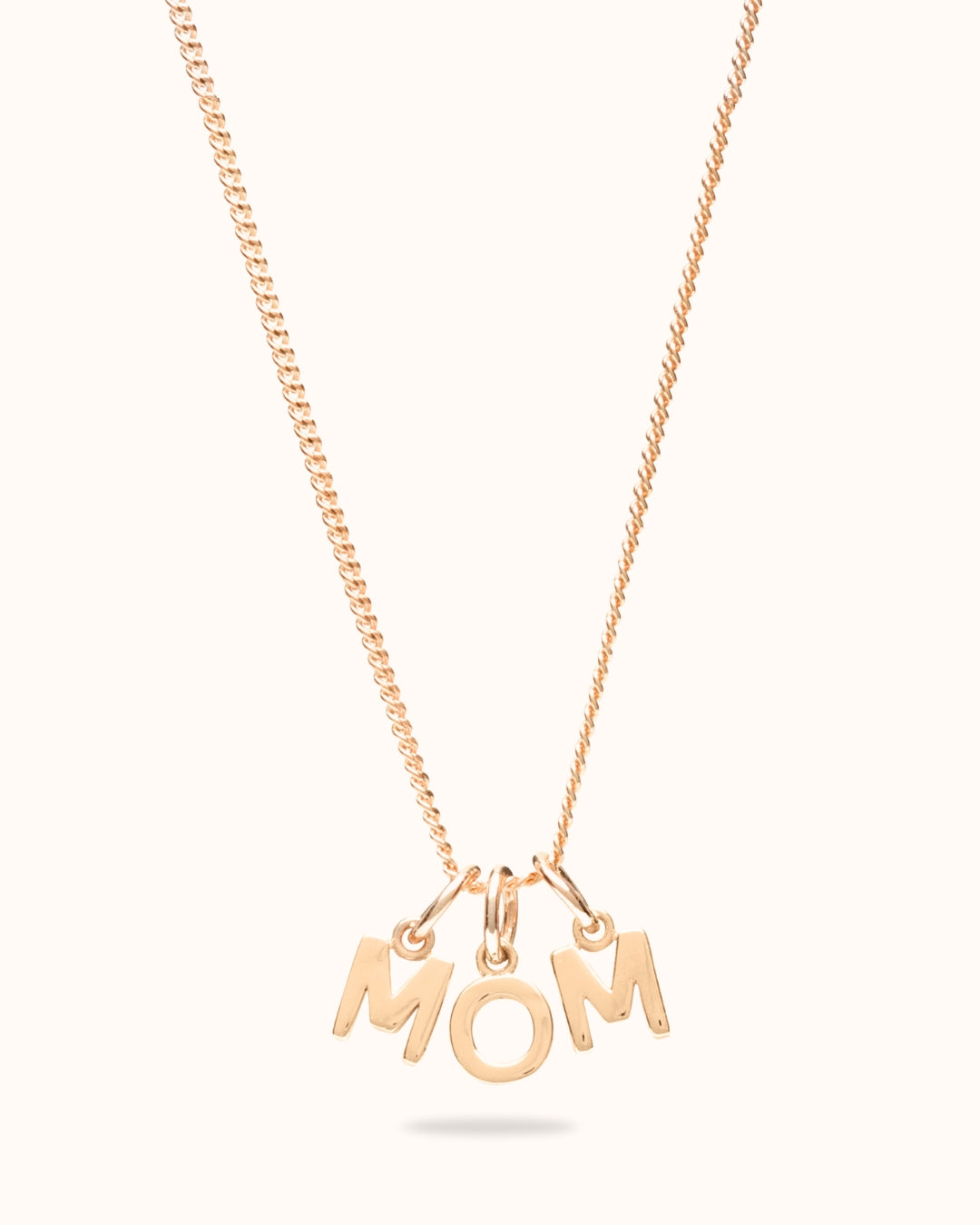 Initial Charm Necklace - Gold plated