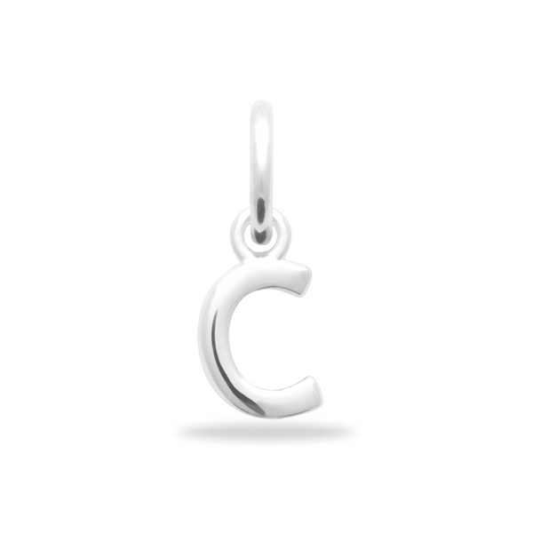 Initial charm bedel zilver - free